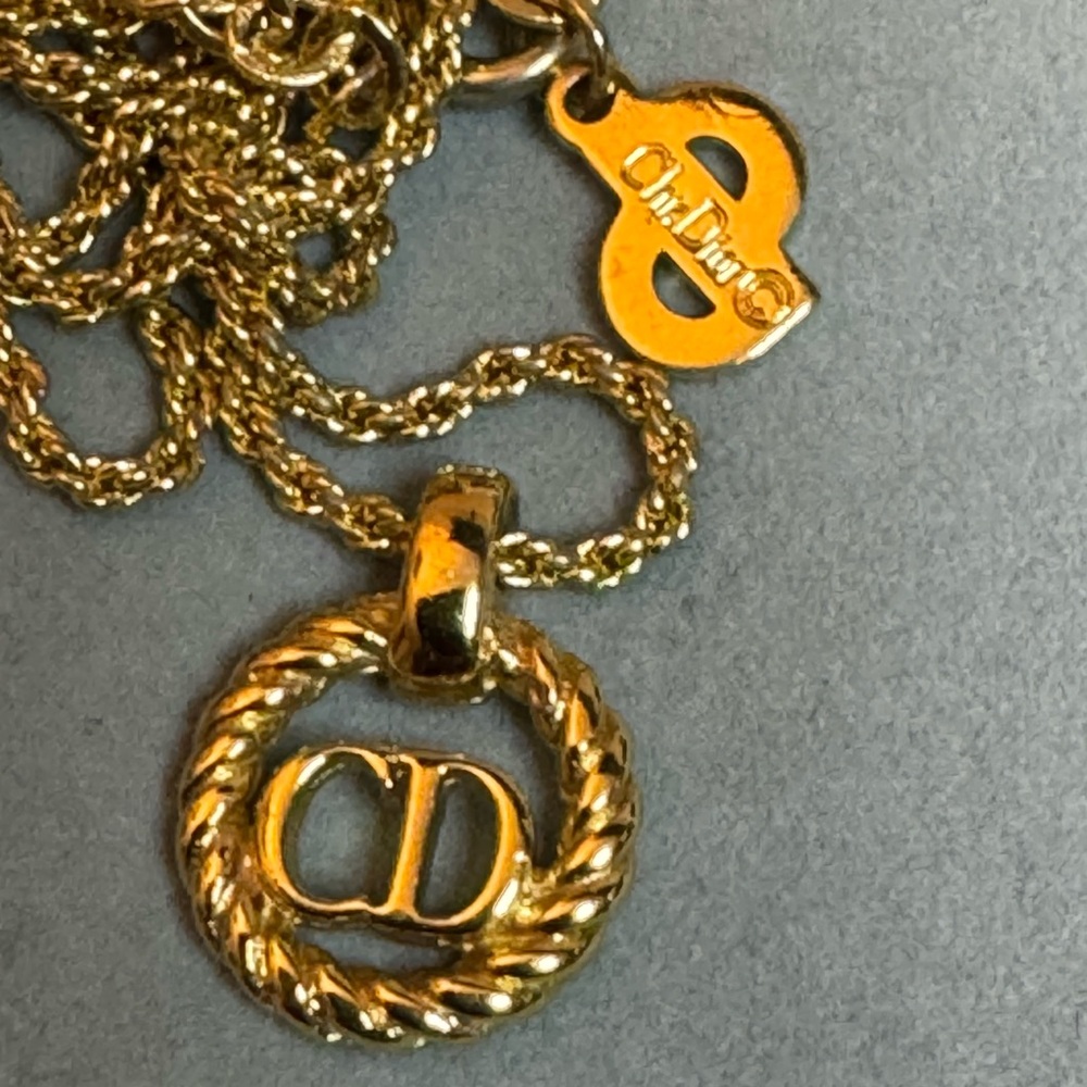 Christian Dior Gold Rope Necklace